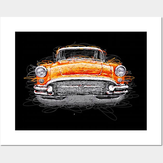 Classic Car-2 Wall Art by pinokio